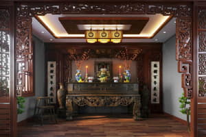 Nguyên tắc bố trí phong thủy phòng thờ để tài lộc viên mãn