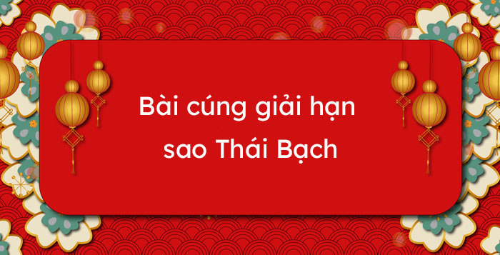 Văn khấn cúng sao Thái Bạch