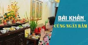 Bài văn khấn ngày rằm hàng tháng cúng thần linh và gia tiên