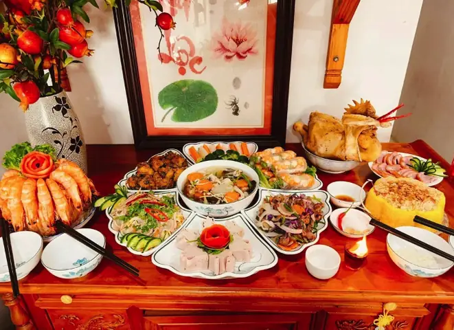 Mâm Cúng Phật Rằm Tháng Giêng