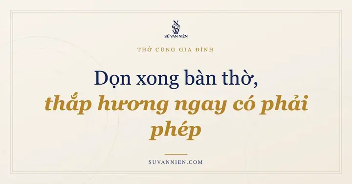 Văn Khấn Không Thắp Hương Ban Thờ
