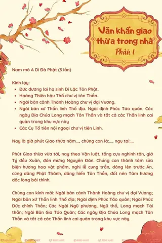Văn Khấn Trong Nhà 30 Tết Ngan Gon