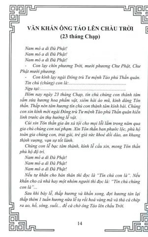 Văn Khấn Truyền Thống