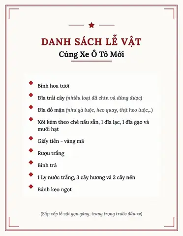 Văn Khấn Xin Thổ Công Bán Xe Ô Tô