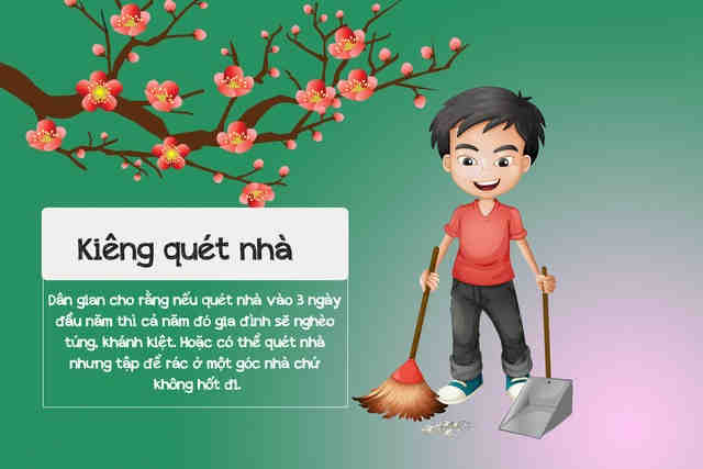 Kiêng quét nhà ngày Tết