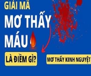 Mơ thấy máu kinh điềm gì